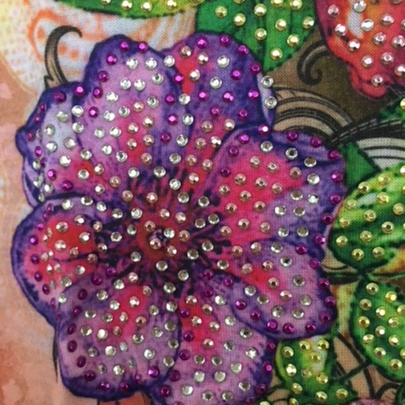 Cache multi-color beaded t-shirt - size Sm - Picture 4 of 5